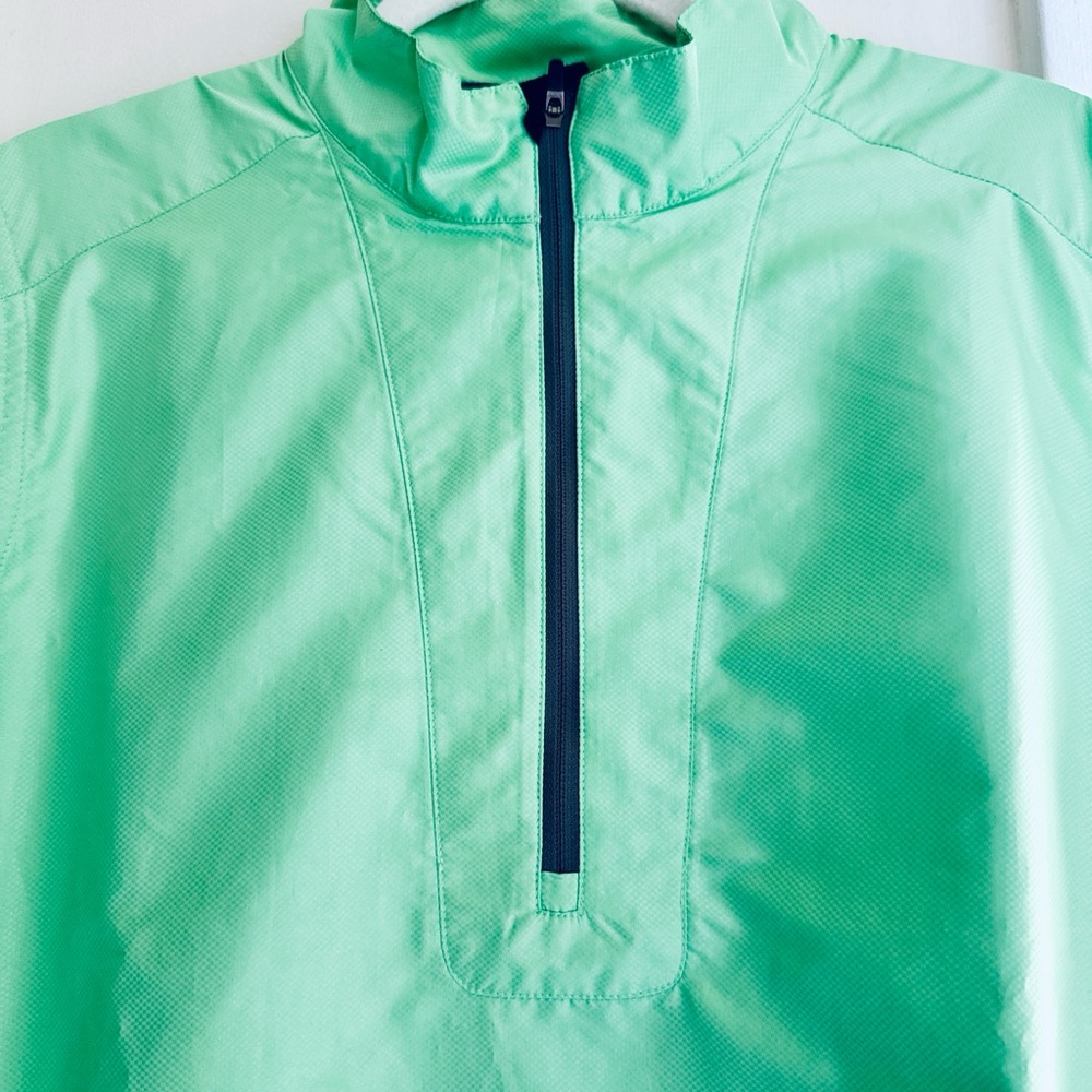Mint Green Quarter-Zip Pullover Golf Vest